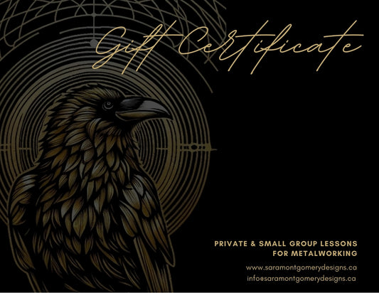 Gift Cards for private jewellery lessons or studio support
